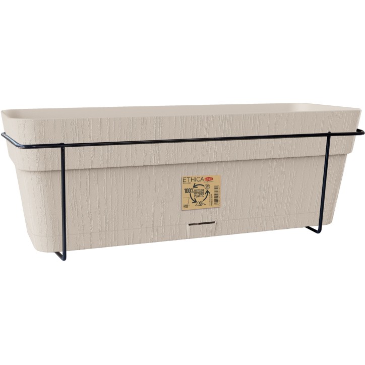 STEFANPLAST Balconniere ETHICA - 9 L - 50x18 x h17 cm - Craie STEFANPLAST Balconniere ETHICA - 9 L - 50x18 x h17 cm - Craie