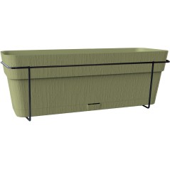 STEFANPLAST Balconniere ETHICA - 9 L - 50x18 x h17 cm - Vert olive