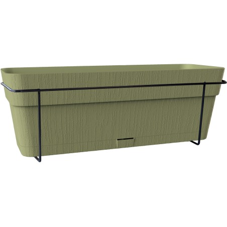 STEFANPLAST Balconniere ETHICA - 9 L - 50x18 x h17 cm - Vert olive
