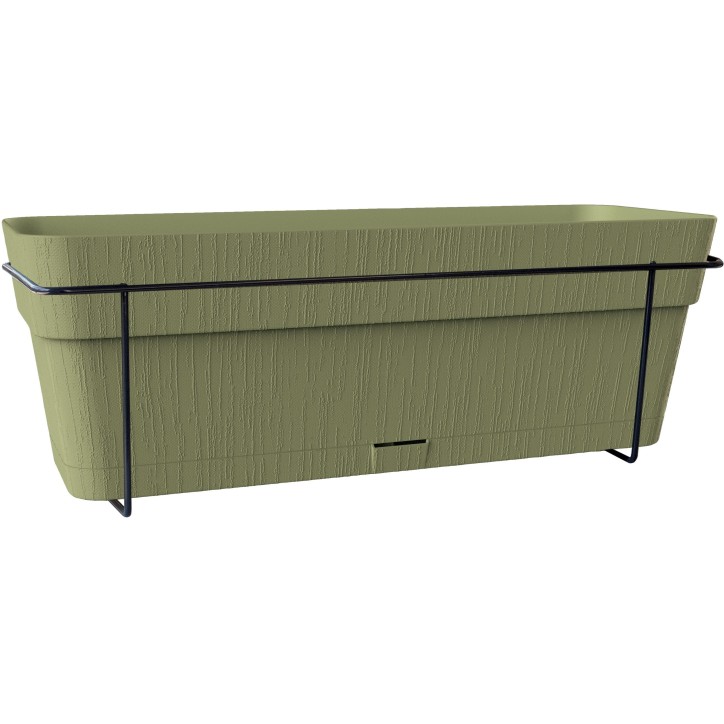 STEFANPLAST Balconniere ETHICA - 9 L - 50x18 x h17 cm - Vert olive STEFANPLAST Balconniere ETHICA - 9 L - 50x18 x h17 cm - Vert olive