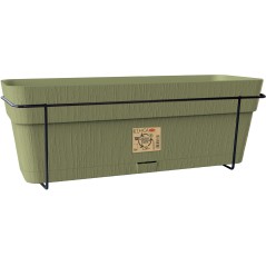 STEFANPLAST Balconniere ETHICA - 9 L - 50x18 x h17 cm - Vert olive