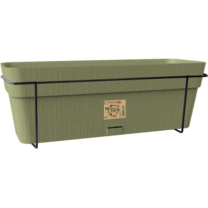 STEFANPLAST Balconniere ETHICA - 9 L - 50x18 x h17 cm - Vert olive STEFANPLAST Balconniere ETHICA - 9 L - 50x18 x h17 cm - Vert olive