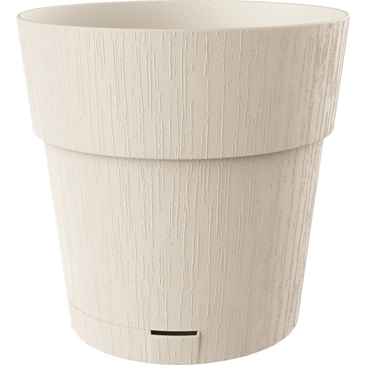 STEFANPLAST Pot de fleur ETHICA - 2 L - 40 x h39 cm - Avec réserve d'eau - Blanc STEFANPLAST Pot de fleur ETHICA - 2 L - 40 x h39 cm - Avec réserve d'eau - Blanc
