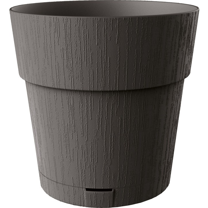 STEFANPLAST Pot de fleur ETHICA - 2 L - 40 x h39 cm - Avec réserve d'eau - Gris STEFANPLAST Pot de fleur ETHICA - 2 L - 40 x h39 cm - Avec réserve d'eau - Gris