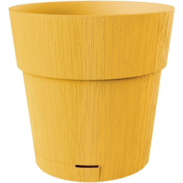 STEFANPLAST Pot de fleur ETHICA - 2 L - 40 x h39 cm - Avec réserve d'eau - Moutarde STEFANPLAST Pot de fleur ETHICA - 2 L - 40 x h39 cm - Avec réserve d'eau - Moutarde