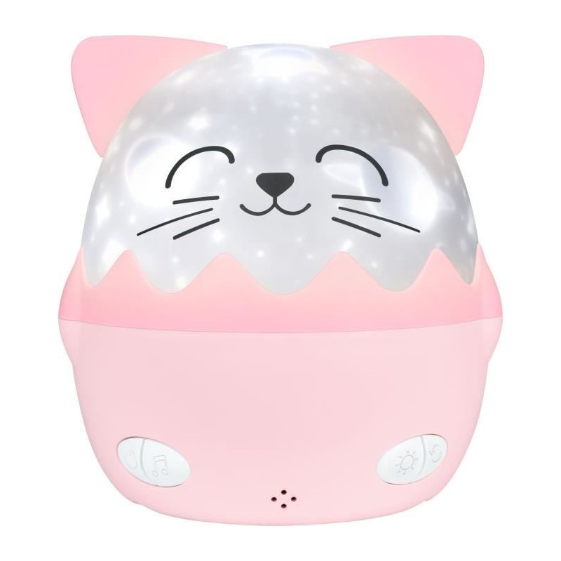 Veilleuse musicale sans fil - BIGBEN - Chat - Projection 360° - 13 fi Veilleuse musicale sans fil - BIGBEN - Chat - Projection 360° - 13 fi