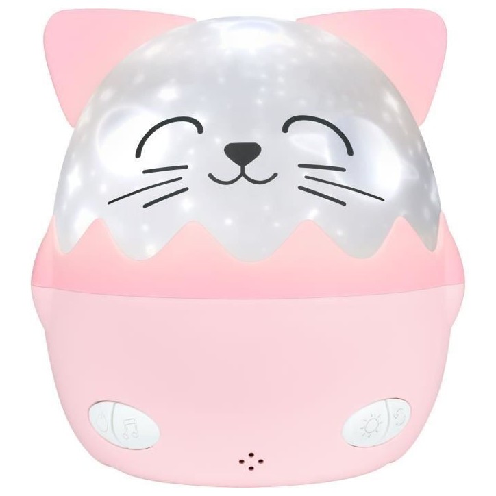 Veilleuse musicale sans fil - BIGBEN - Chat - Projection 360° - 13 films - 8 mélodies - Télécommande - Batterie USB-C Veilleuse musicale sans fil - BIGBEN - Chat - Projection 360° - 13 films - 8 mélodies - Télécommande - Batterie USB-C