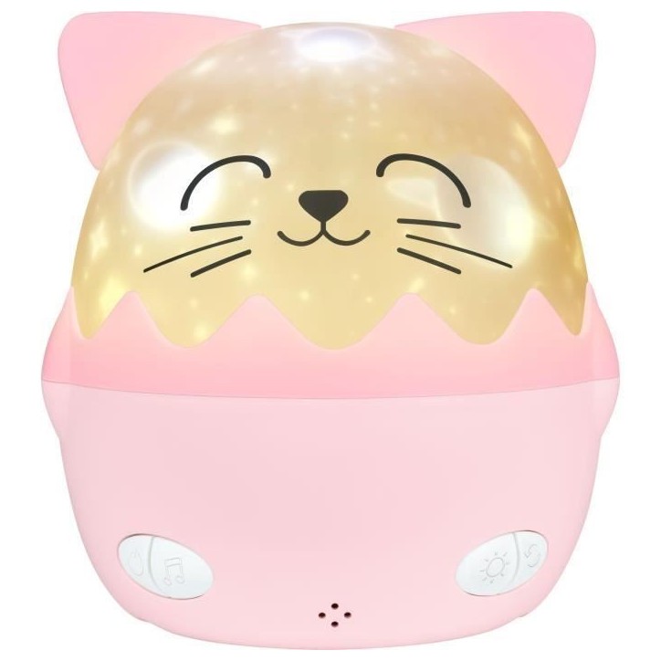 Veilleuse musicale sans fil - BIGBEN - Chat - Projection 360° - 13 films - 8 mélodies - Télécommande - Batterie USB-C Veilleuse musicale sans fil - BIGBEN - Chat - Projection 360° - 13 films - 8 mélodies - Télécommande - Batterie USB-C