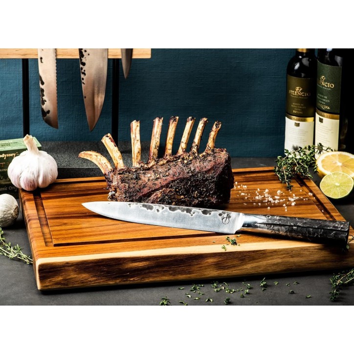 Planche a découper Anti-dérapante - STYLE DE VIE - Acacia - Avec gouttiere et poignée - 40 x 29 x 3 cm Planche a découper Anti-dérapante - STYLE DE VIE - Acacia - Avec gouttiere et poignée - 40 x 29 x 3 cm