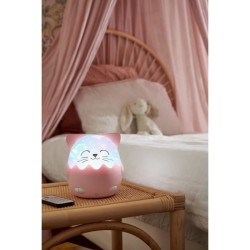 Veilleuse musicale sans fil - BIGBEN - Chat - Projection 360° - 13 fi