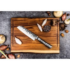 Planche a découper Anti-dérapante - STYLE DE VIE - Acacia - Avec gou