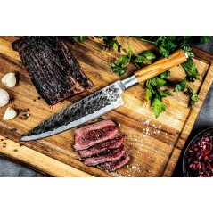 Planche a découper Anti-dérapante - STYLE DE VIE - Acacia - Avec gou