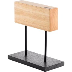 Porte couteaux magnétique - STYLE DE VIE - Chene - Socle en pierre na