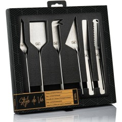 Coffret couteaux a fromages et beurre - STYLE DE VIE - Acier inoxydabl