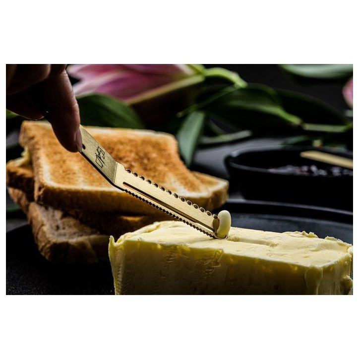 Coffret couteaux a fromages et beurre - STYLE DE VIE - Acier inoxydable - 6 pieces - Doré Coffret couteaux a fromages et beurre - STYLE DE VIE - Acier inoxydable - 6 pieces - Doré