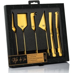 Coffret couteaux a fromages et beurre - STYLE DE VIE - Acier inoxydabl