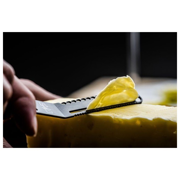 Coffret couteaux a fromages et beurre - STYLE DE VIE - Acier inoxydable - 6 pieces - Noir