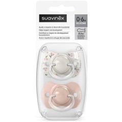 Lot de 2 sucettes symétriques - SUAVINEX - Birdies - SX Pro - 0 a 6 m