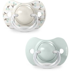 Lot de 2 sucettes symétriques - SUAVINEX - Birdies - SX Pro - 0 a 6 m