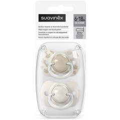 Lot de 2 sucettes symétriques - SUAVINEX - Birdies - SX Pro - 6 a 18
