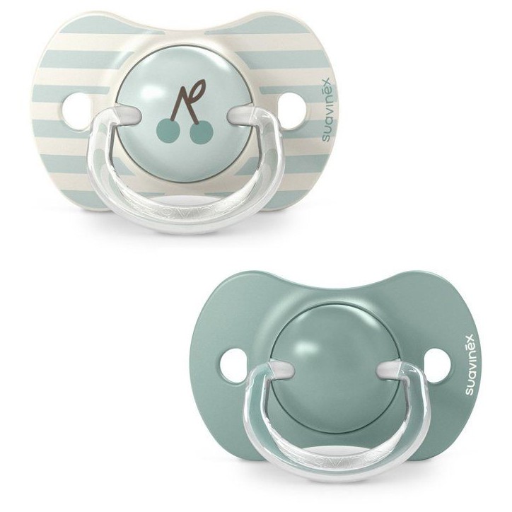 Lot de 2 sucettes symétriques - SUAVINEX - Birdies - SX Pro - 18 mois et plus - Vert