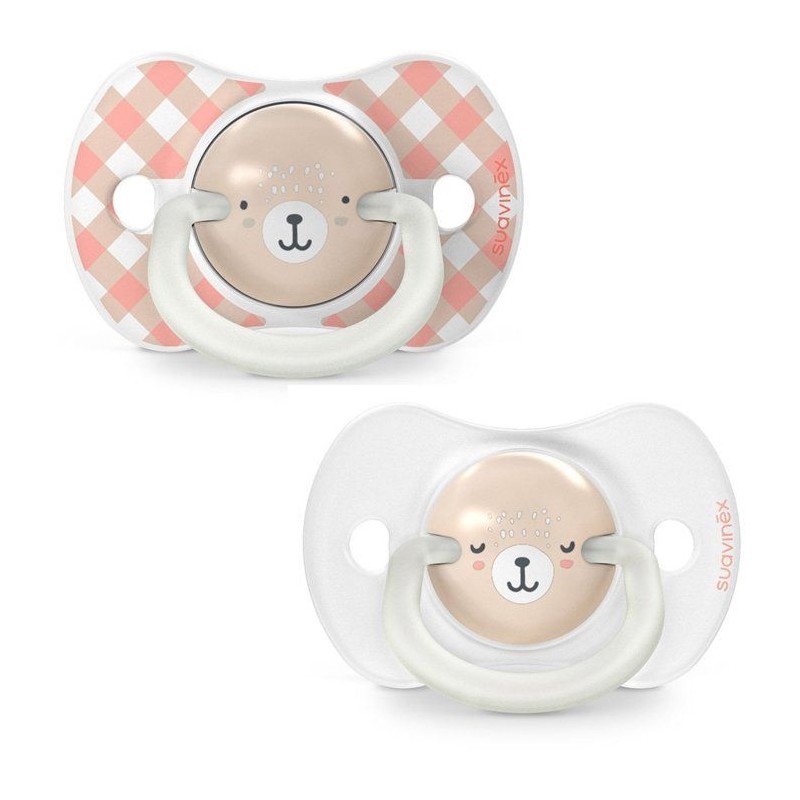 Lot de 2 sucettes symétriques - SUAVINEX - Night&Day Wild&Free - SX P