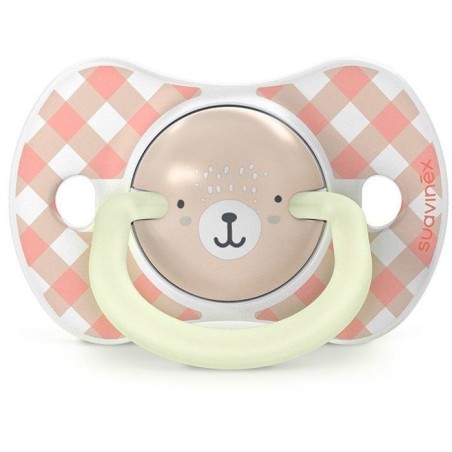 Lot de 2 sucettes symétriques - SUAVINEX - Night&Day Wild&Free - SX Pro - 0 a 6 mois - Rose