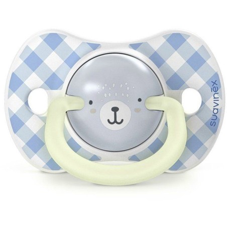 Lot de 2 sucettes symétriques - SUAVINEX - Night&Day Wild&Free - SX Pro - 0 a 6 mois - Bleu