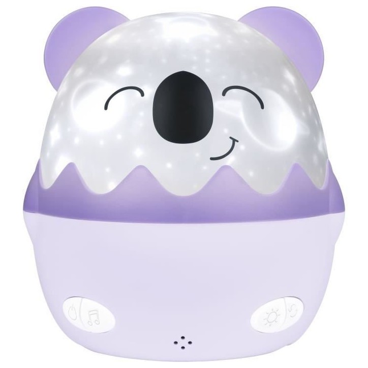Veilleuse musicale sans fil - BIGBEN - Koala - Projection 360° - 13 films - 8 mélodies - Télécommande - Batterie USB-C