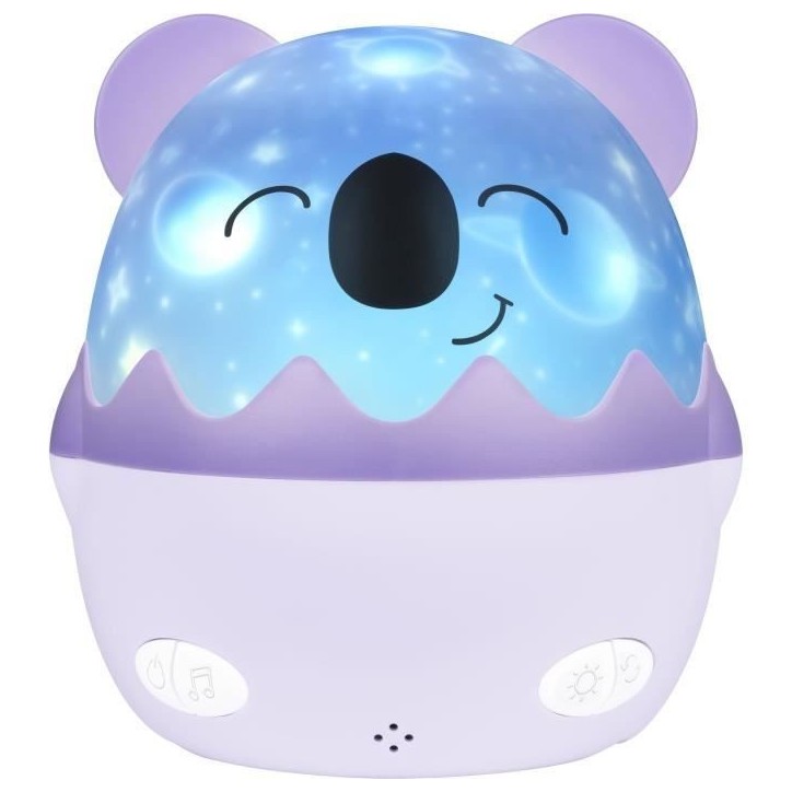 Veilleuse musicale sans fil - BIGBEN - Koala - Projection 360° - 13 films - 8 mélodies - Télécommande - Batterie USB-C