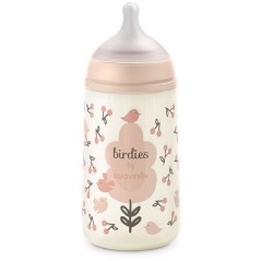 Biberon - SUAVINEX - Birdies - Tétine SX Pro M - 270 ml - 3 a 6 mois