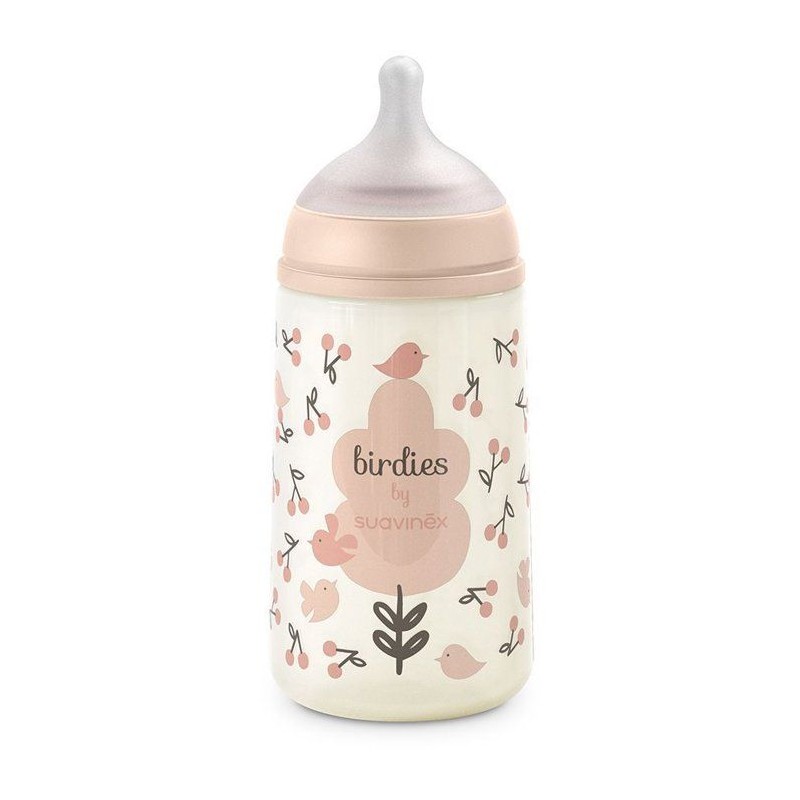 Biberon - SUAVINEX - Birdies - Tétine SX Pro M - 270 ml - 3 a 6 mois