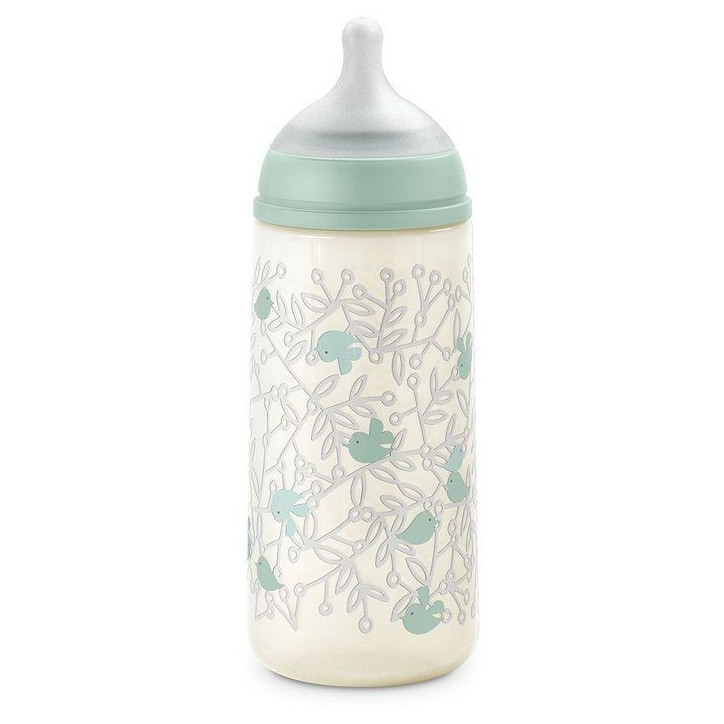 Biberon - SUAVINEX - Birdies - Tétine SX Pro L - 360 ml - 6 mois et plus - Vert Biberon - SUAVINEX - Birdies - Tétine SX Pro L - 360 ml - 6 mois et plus - Vert