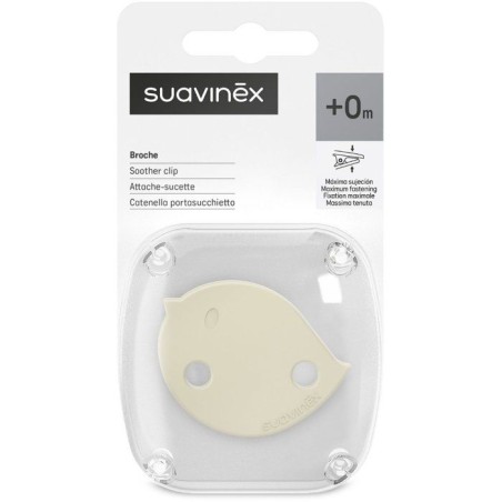 Attache-sucette chaîne - SUAVINEX - Birdies - Des la naissance - Beige