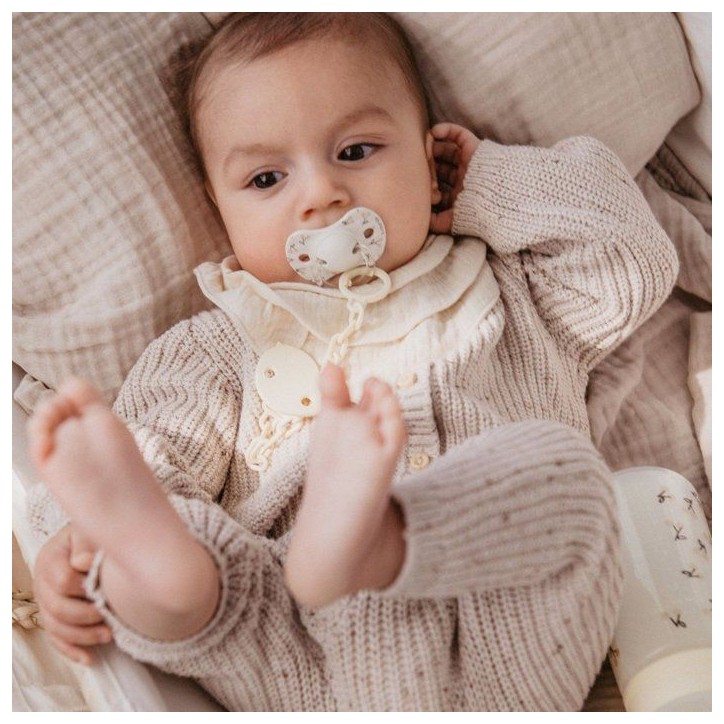 Attache-sucette chaîne - SUAVINEX - Birdies - Des la naissance - Beige