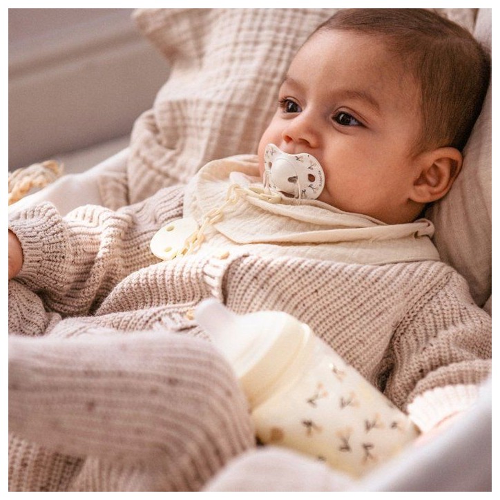 Attache-sucette chaîne - SUAVINEX - Birdies - Des la naissance - Beige