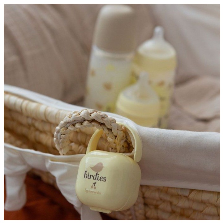 Porte-sucette - SUAVINEX - Birdies - Des la naissance - Beige Porte-sucette - SUAVINEX - Birdies - Des la naissance - Beige