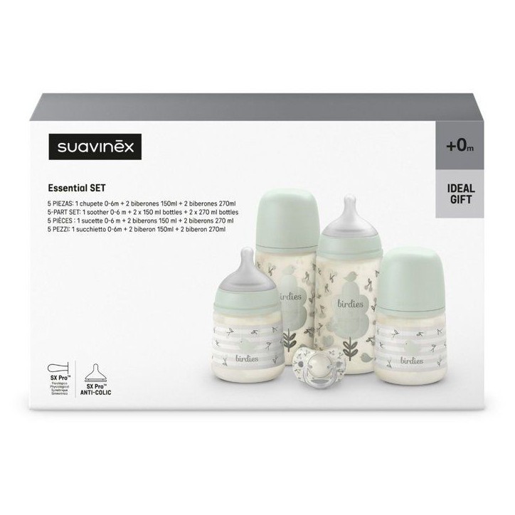 Set nouveau-né - SUAVINEX - Birdies - 0 a 6 mois - Vert Set nouveau-né - SUAVINEX - Birdies - 0 a 6 mois - Vert