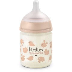 Biberon verre - SUAVINEX - Birdies - Tétine SX Pro XS - 120 ml - 0 a
