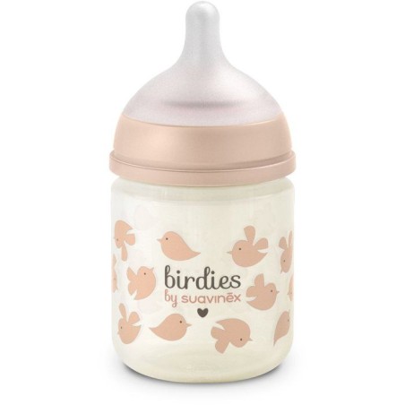 Biberon verre - SUAVINEX - Birdies - Tétine SX Pro XS - 120 ml - 0 a