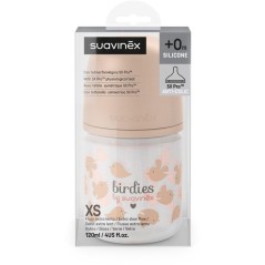 Biberon verre - SUAVINEX - Birdies - Tétine SX Pro XS - 120 ml - 0 a