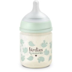 Biberon verre - SUAVINEX - Birdies - Tétine SX Pro XS - 120 ml - 0 a