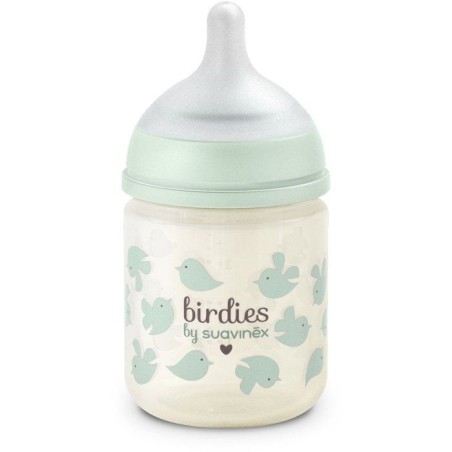 Biberon verre - SUAVINEX - Birdies - Tétine SX Pro XS - 120 ml - 0 a