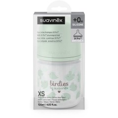 Biberon verre - SUAVINEX - Birdies - Tétine SX Pro XS - 120 ml - 0 a