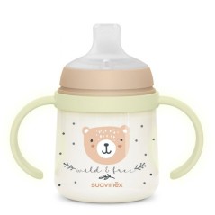 Biberon avec anses - SUAVINEX - NIGHT&DAY WILD&FREE - 150 ml - 6 mois
