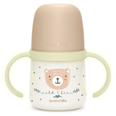 Biberon avec anses - SUAVINEX - NIGHT&DAY WILD&FREE - 150 ml - 6 mois