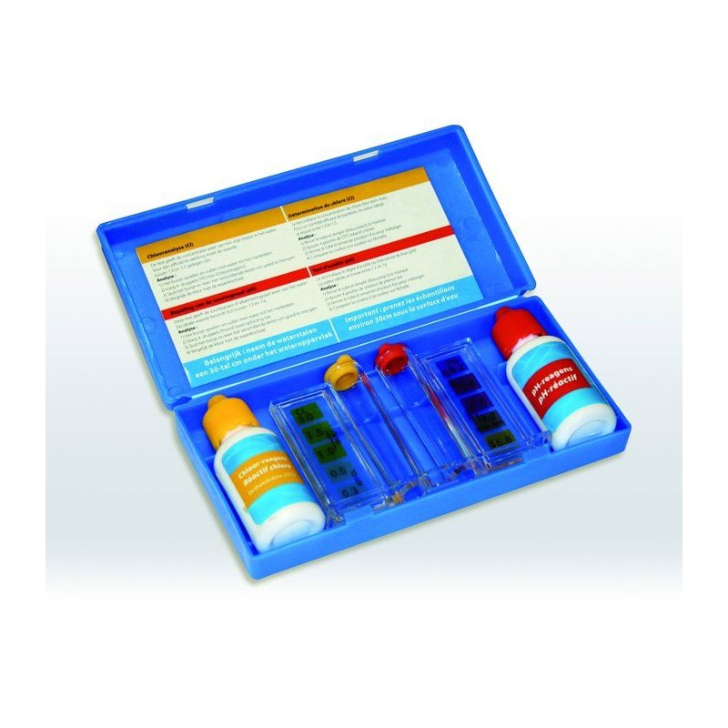 Testeur eau piscine - BSI - Kit pH & Chlore - Analyse rapide - Équili
