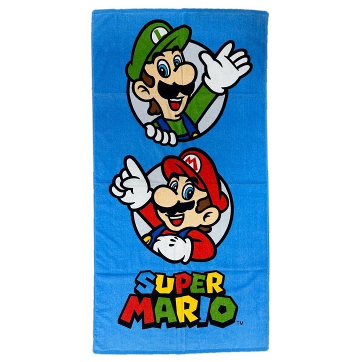 Serviette de plage 100% microfibre 70×140 cm – MARIO NINTENDO – Modele NO467 Serviette de plage 100% microfibre 70×140 cm – MARIO NINTENDO – Modele NO467