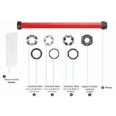 Moteur volet roulant radio + télécommande RM10MMB - SUPERROLLO - SR2