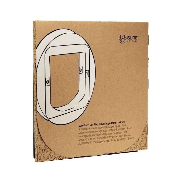 Adaptateur de montage pour chatiere - SUREFLAP - Blanc Adaptateur de montage pour chatiere - SUREFLAP - Blanc